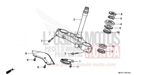 STEERING STEM NR750N de 1992
